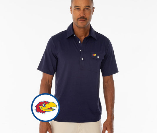 Criquet Kansas Coach's Performance Players Shirt Jay Head in Navy, view 1
