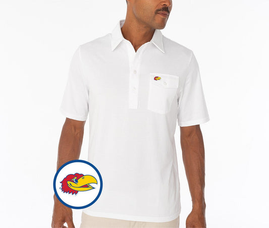 Criquet Kansas Coach's Performance Players Shirt Jay Head in White, view 1