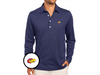Kansas - Coach's Long Sleeve Range Polo - Jay Head - Navy