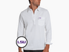 LSU - Coach's Long Sleeve Players Shirt - LSU - White