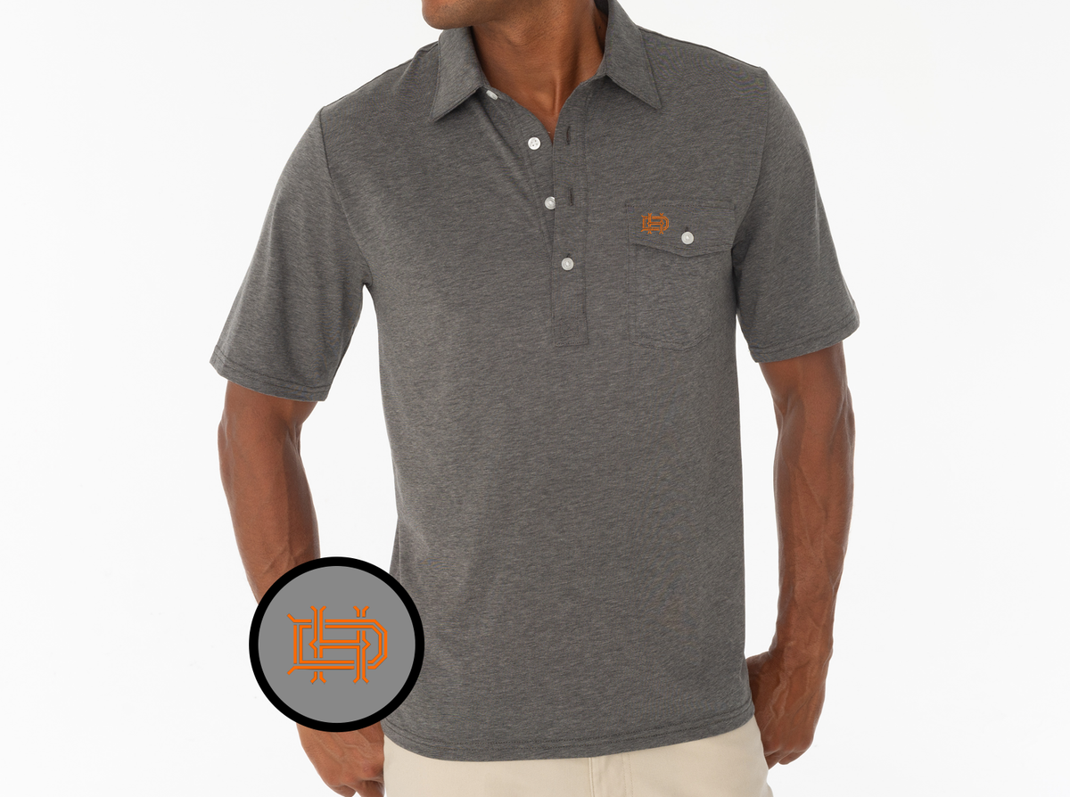 Criquet Houston Dynamo in FC, Coaches Players Shirt, HD Interlock, Grey, view 1