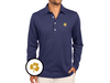 Notre Dame - Coach's Long Sleeve Range Polo - Shamrock - Navy
