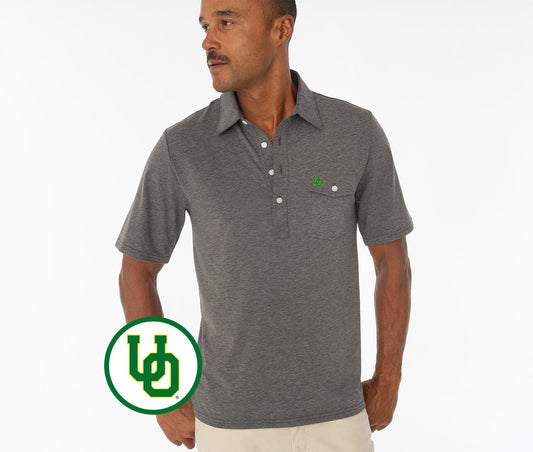Criquet Oregon in Coach's Players Shirt, Interlock, Heather Gray, view 1