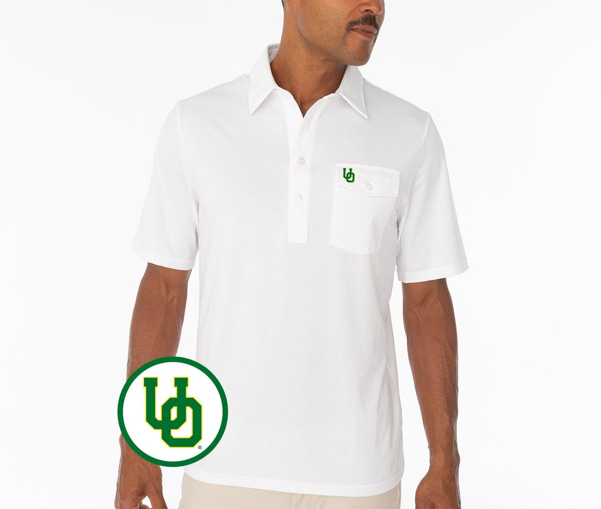 Criquet Oregon in Coach's Players Shirt, Interlock, White, view 1