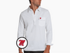 Ole Miss - Coach's Long Sleeve Players Shirt - M - White