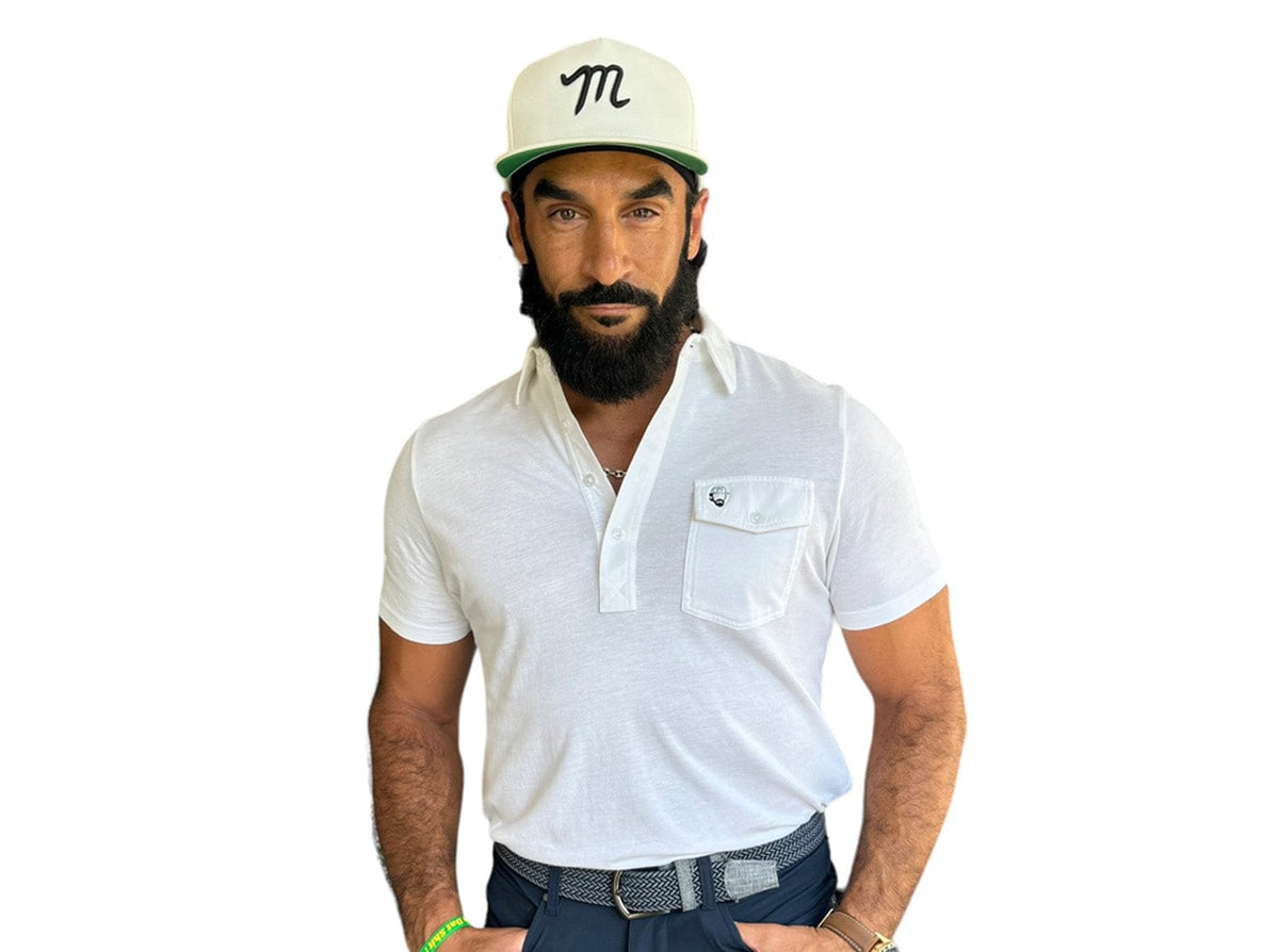 Criquet Limited Edition Performance Players Shirt Manolo in Bright White, view 1