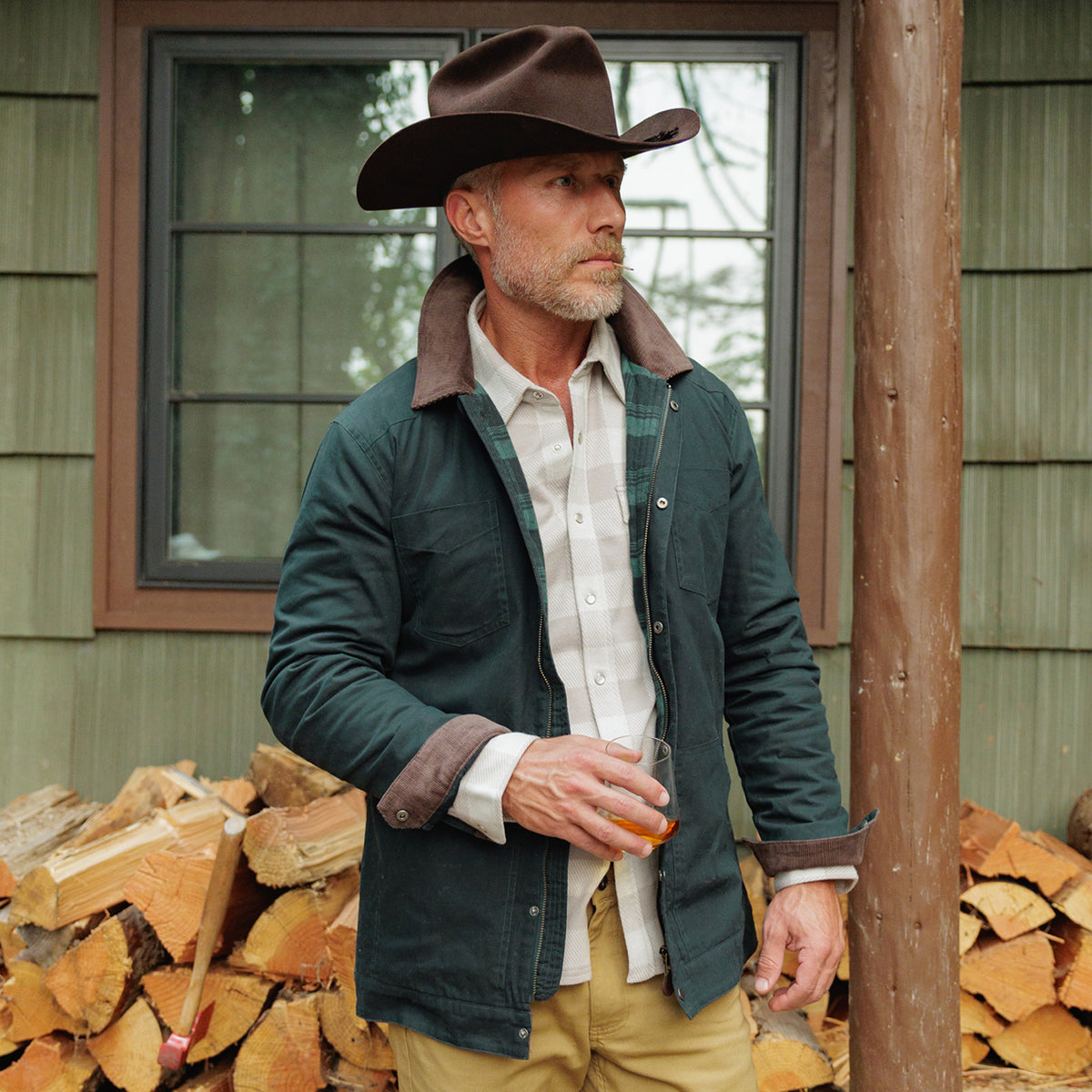Waxed Ranch Jacket - Dark Forest
