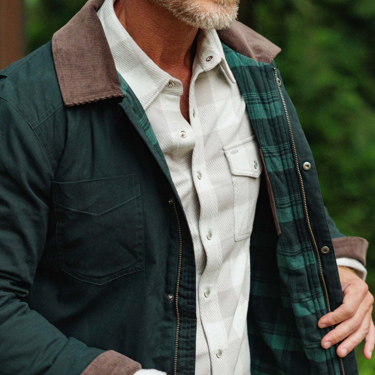 Waxed Ranch Jacket - Dark Forest