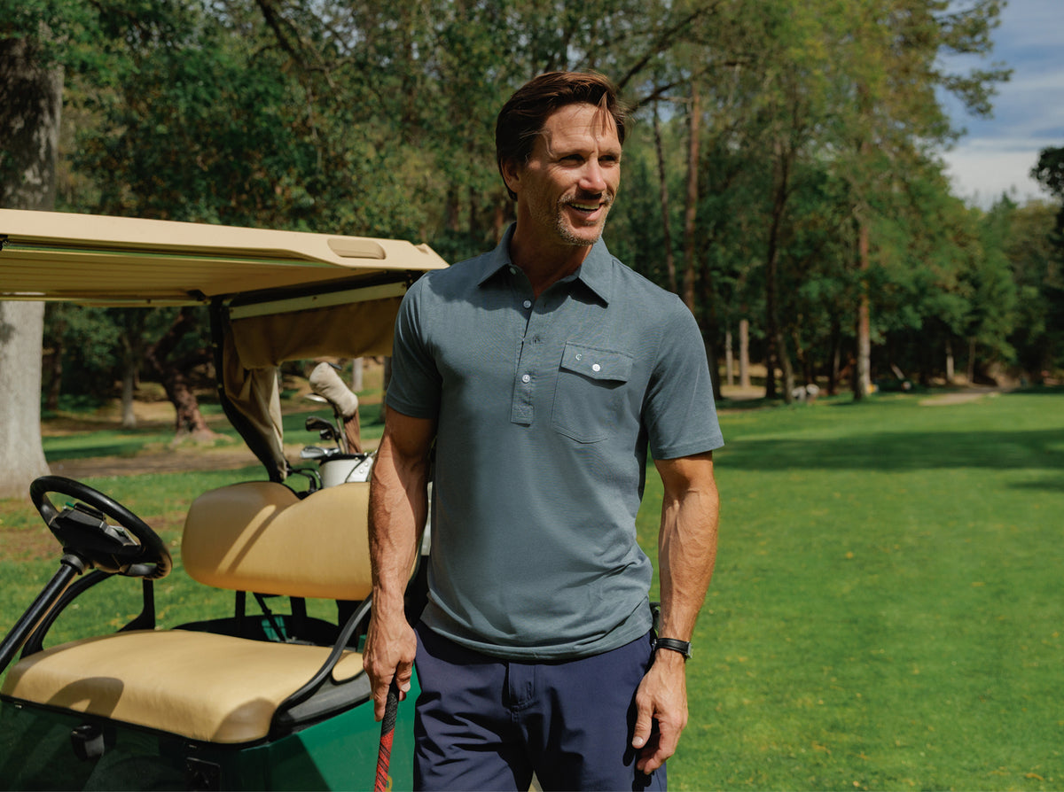 Criquet Performance Players Shirt in Cascades, view 1