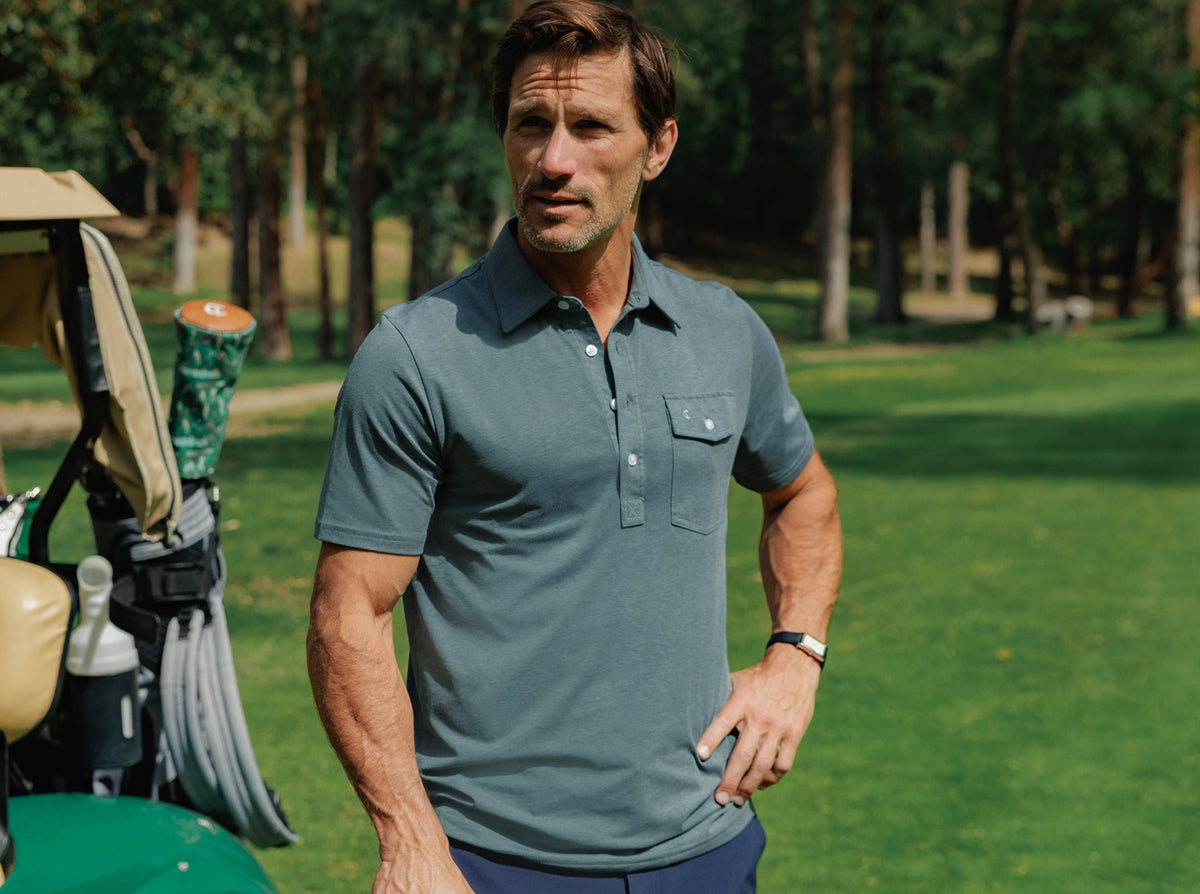 Criquet Performance Players Shirt in Cascades, view 7