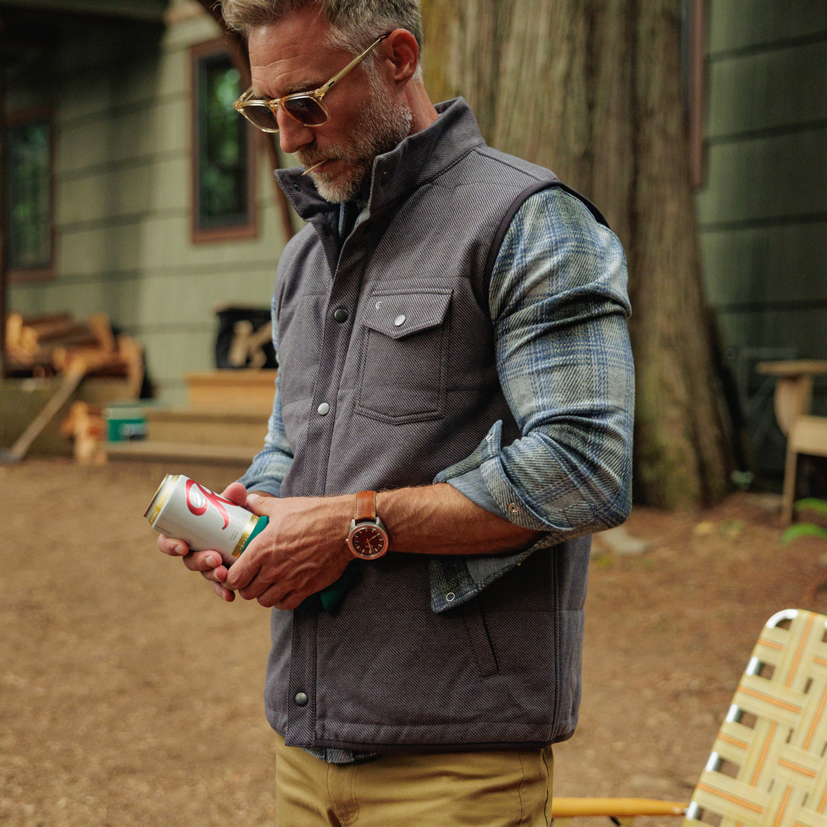 Chill-Knit Vest - Charcoal