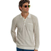 Long Sleeve Bungalow Sweater Polo - Oat