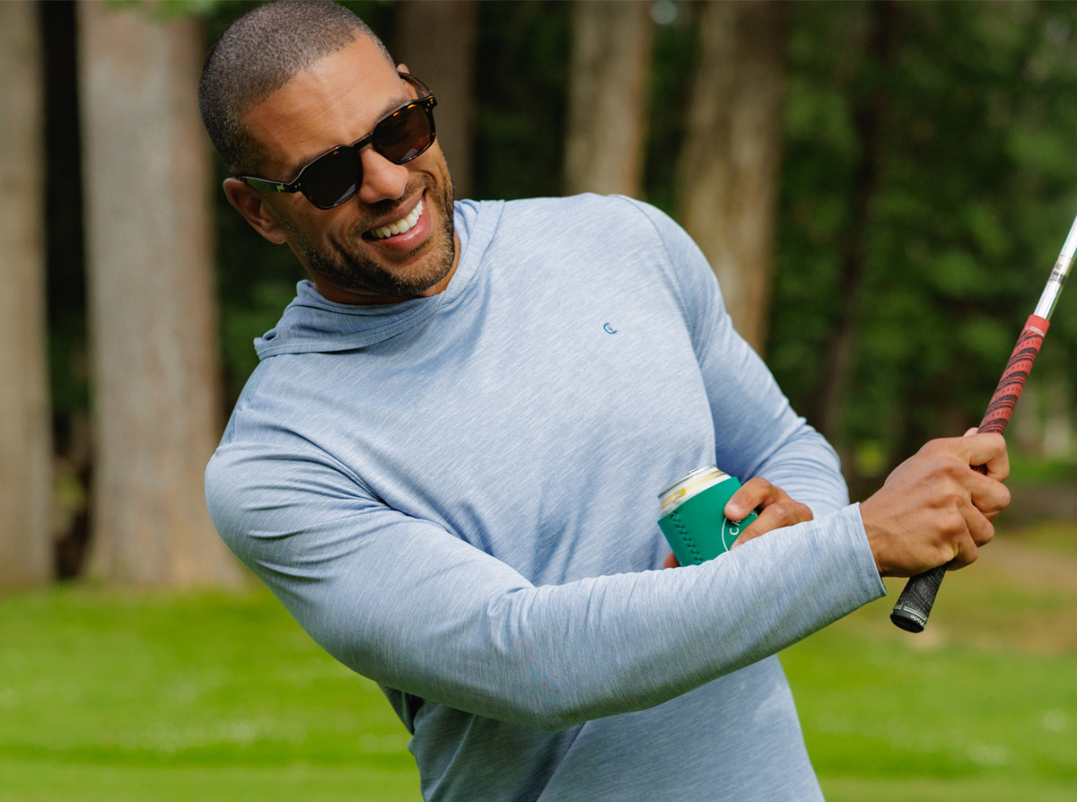 Criquet Performance Sport Hoodie in Light Blue, view 6