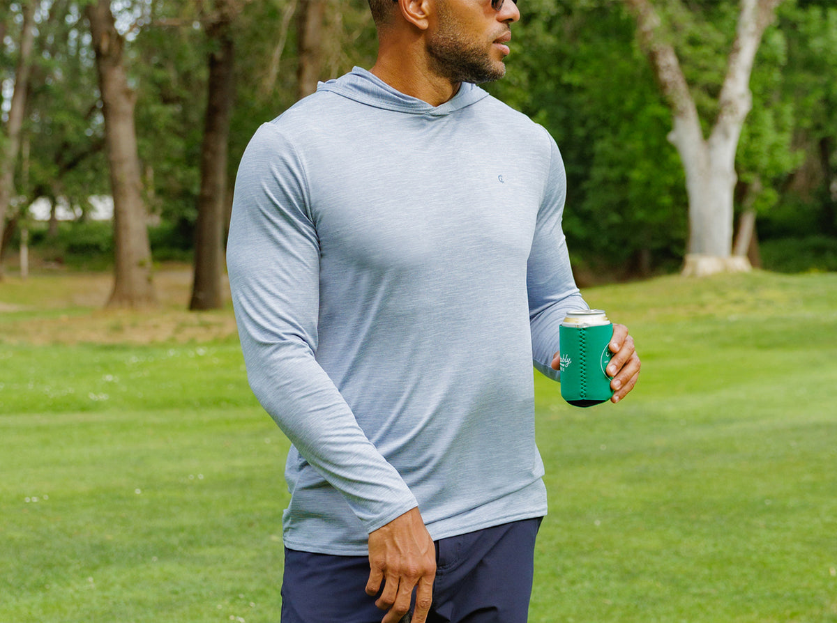 Criquet Performance Sport Hoodie in Light Blue, view 8