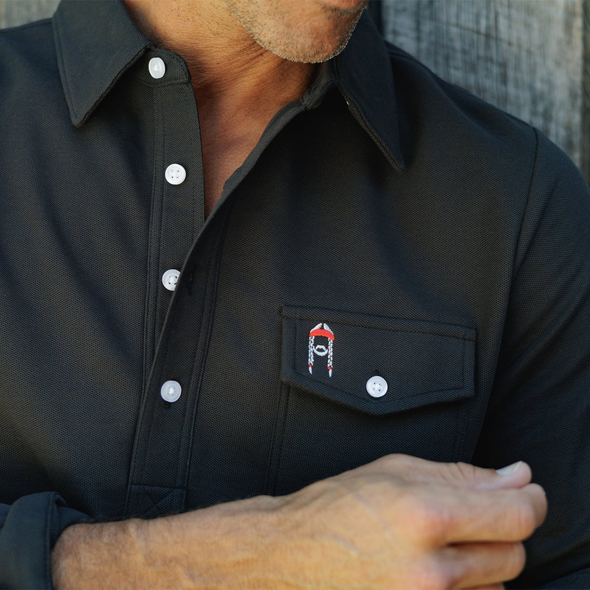 Willie Nelson Long Sleeve Players Shirt - The Icon - Blackstone