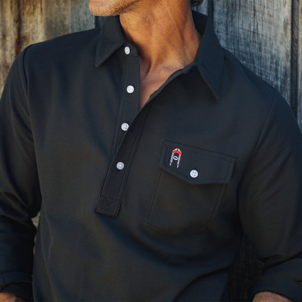 Willie Nelson Long Sleeve Players Shirt - The Icon - Blackstone