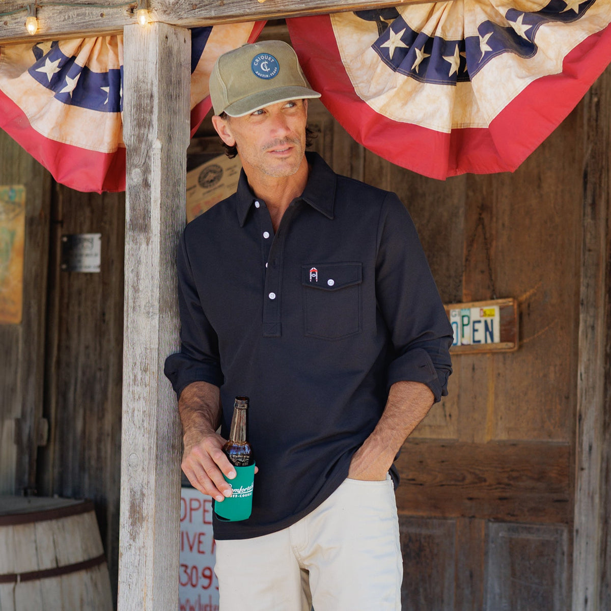 Willie Nelson Long Sleeve Players Shirt - The Icon - Blackstone