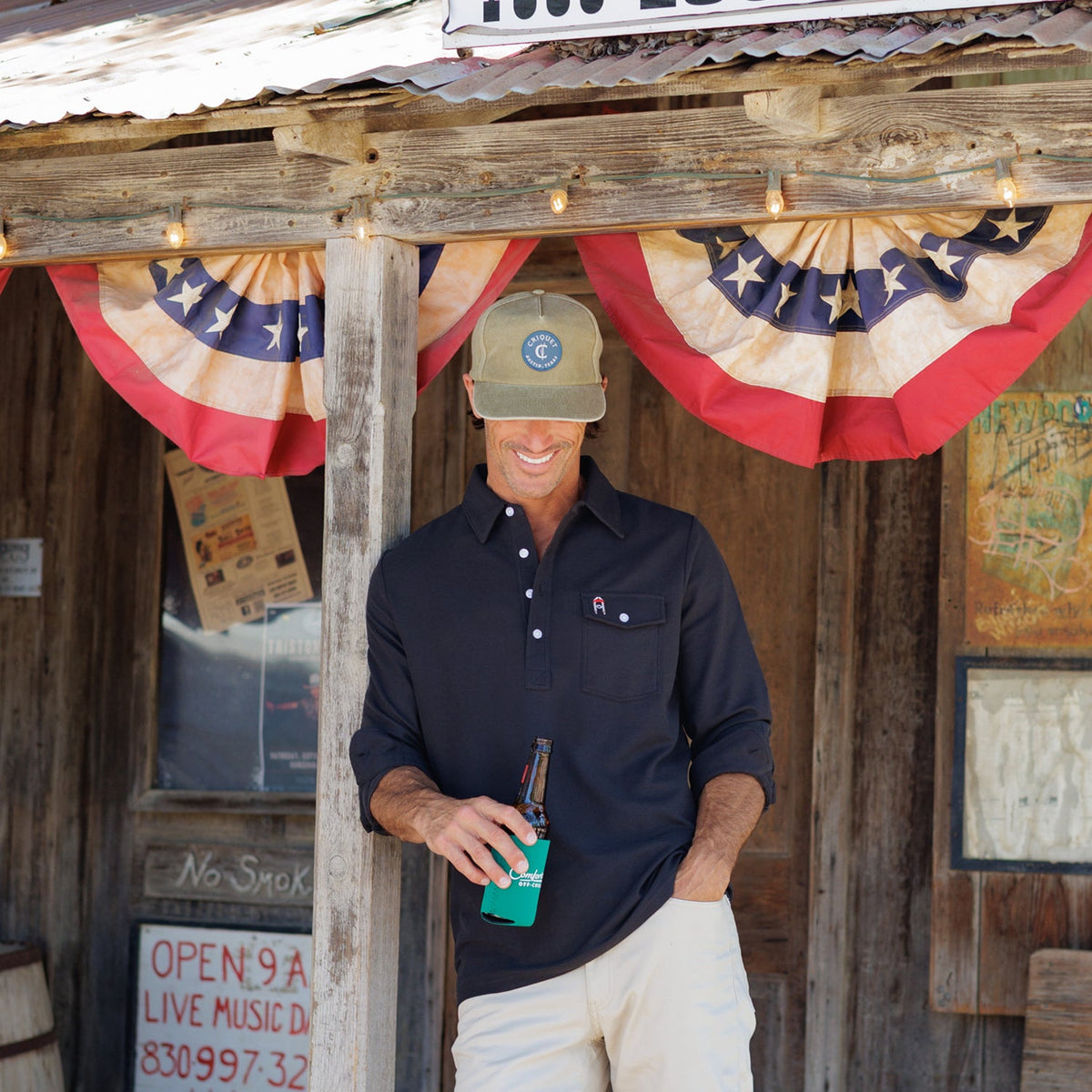 Willie Nelson Long Sleeve Players Shirt - The Icon - Blackstone