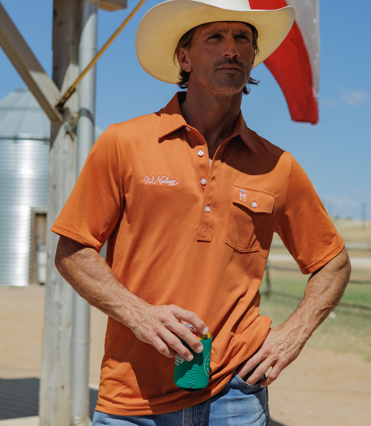 The Coach Nelson Players Shirt - Burnt Orange
