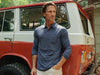 Dan Merino Long Sleeve Polo - Navy