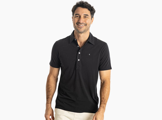 Criquet Slim Fit Top-Shelf Range Polo in Bethpage Black, studio photo