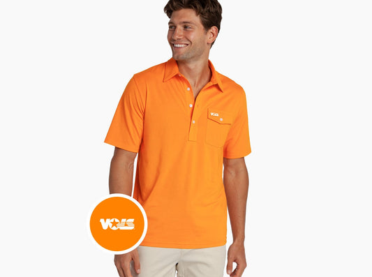 Criquet Tennessee in Coaches Players Shirt, Vols, Orange, studio photo