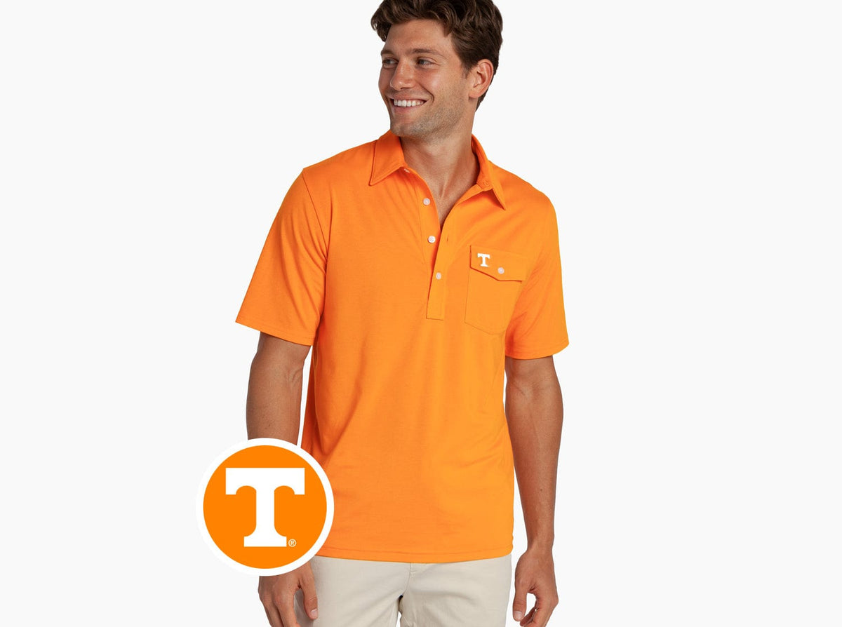Criquet Tennessee in Coaches Players Shirt, T, Orange, studio photo