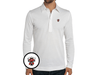 Texas Tech - Coach's Long Sleeve Range Polo - Raider Red - White