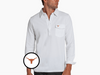 Texas - Coach's Long Sleeve Players Shirt - Longhorn - White