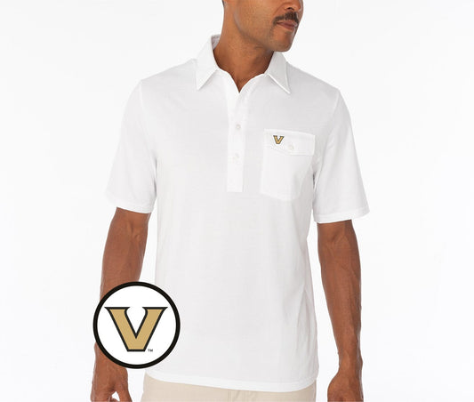 Criquet Vanderbilt in Coach's Performance Players Shirt, V Mark, White, view 1
