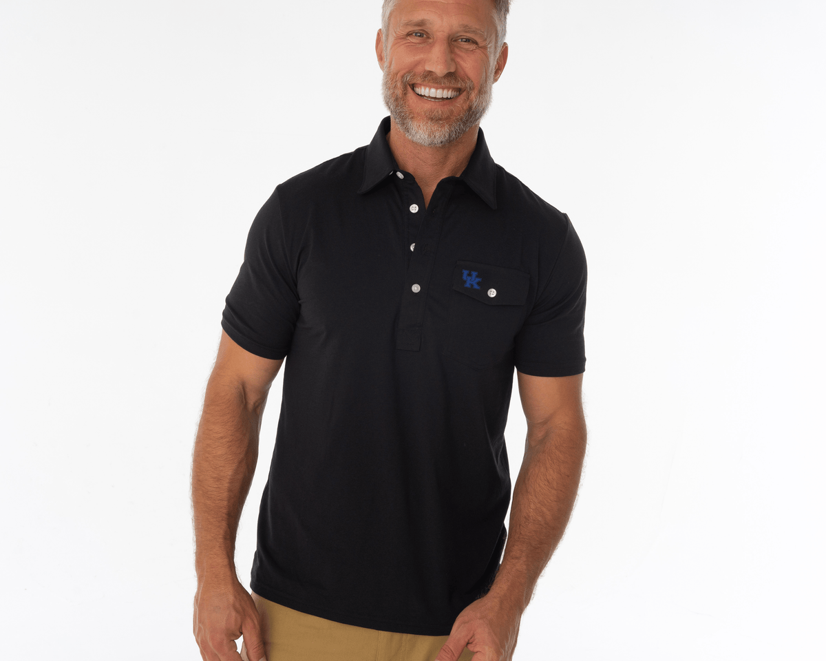 Criquet Kentucky in Coaches Players Shirt, Interlock, Black, view 3