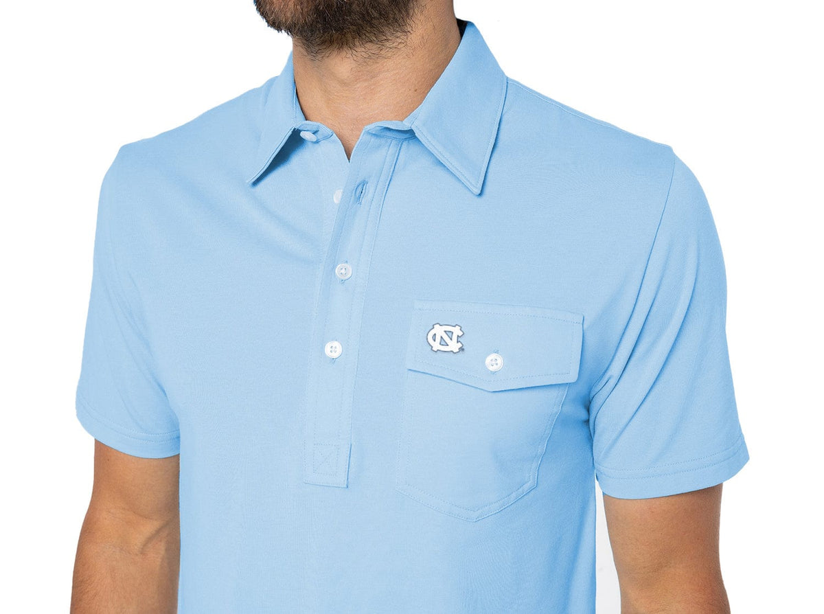 Criquet North Carolina in Coach's Players Shirt, UNC Interlock, Lt. Blue, view 2