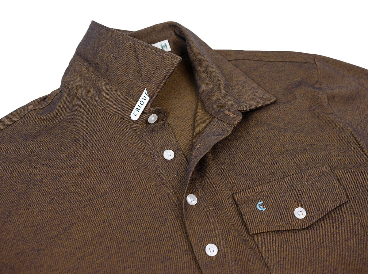 Criquet Performance Players Shirt in Woodsmoke, view 5