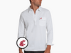 Washington State - Coach's Long Sleeve Players Shirt - Cougar - White