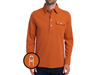 Willie Nelson Long Sleeve Players Shirt - The Icon - Burnt Orange