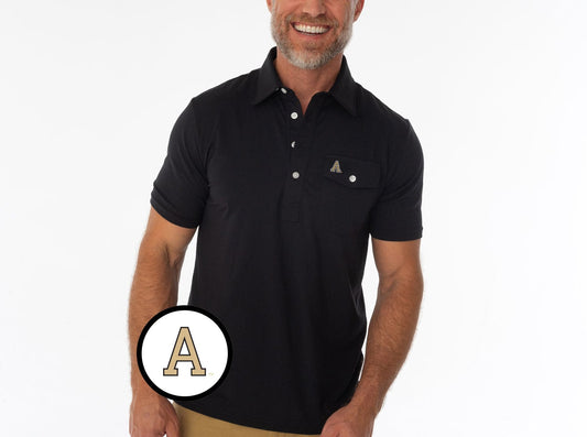 Criquet Army in Coach's Performance Players Shirt, A Mark, Black, view 1