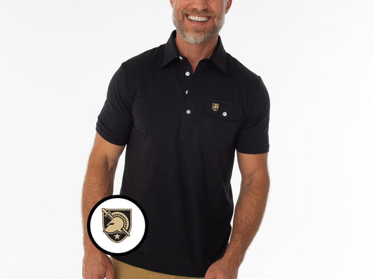 Criquet Army in Coach's Performance Players Shirt, Shield, Black, view 1