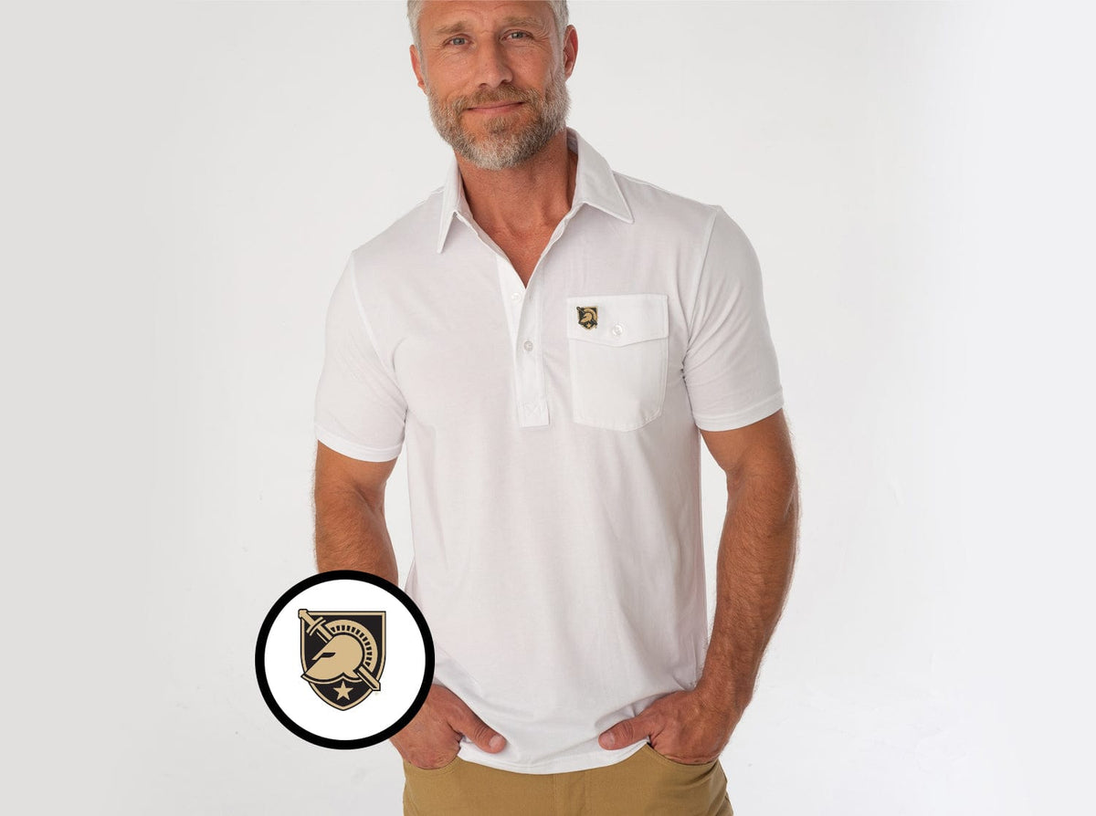 Criquet Army in Coach's Performance Players Shirt, Shield- White, view 1