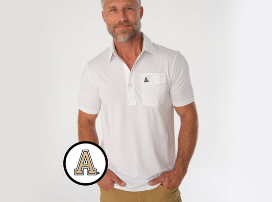 Criquet Army in Coach's Performance Players Shirt, A Mark, White, view 1