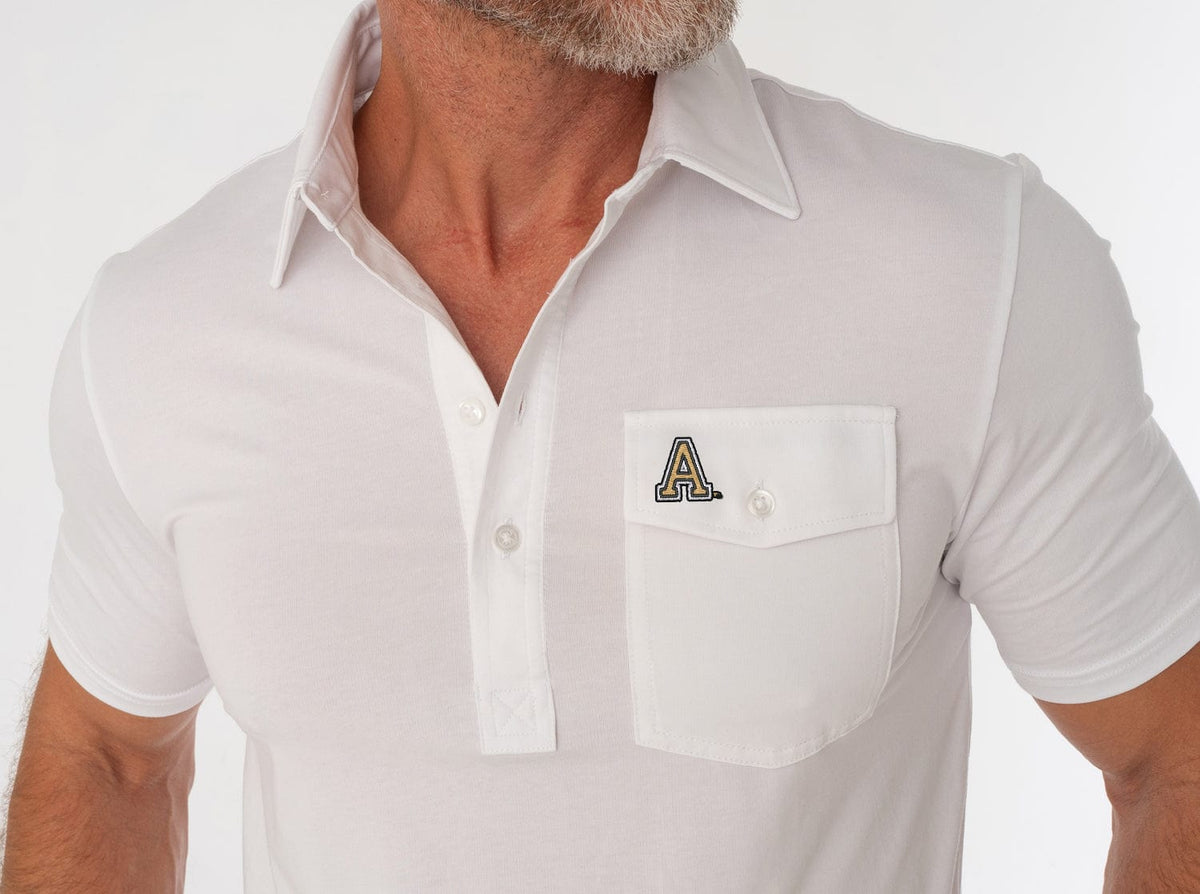Criquet Army in Coach's Performance Players Shirt, A Mark, White, view 2