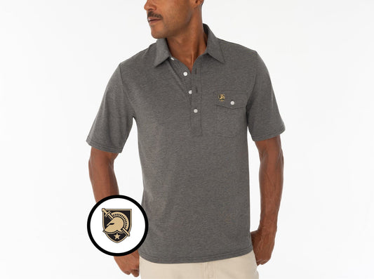 Criquet Army in Coach's Performance Players Shirt, Shield, Heather Grey, view 1