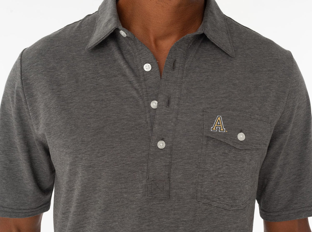 Criquet Army in Coach's Performance Players Shirt, A Mark, Heather Grey, view 2