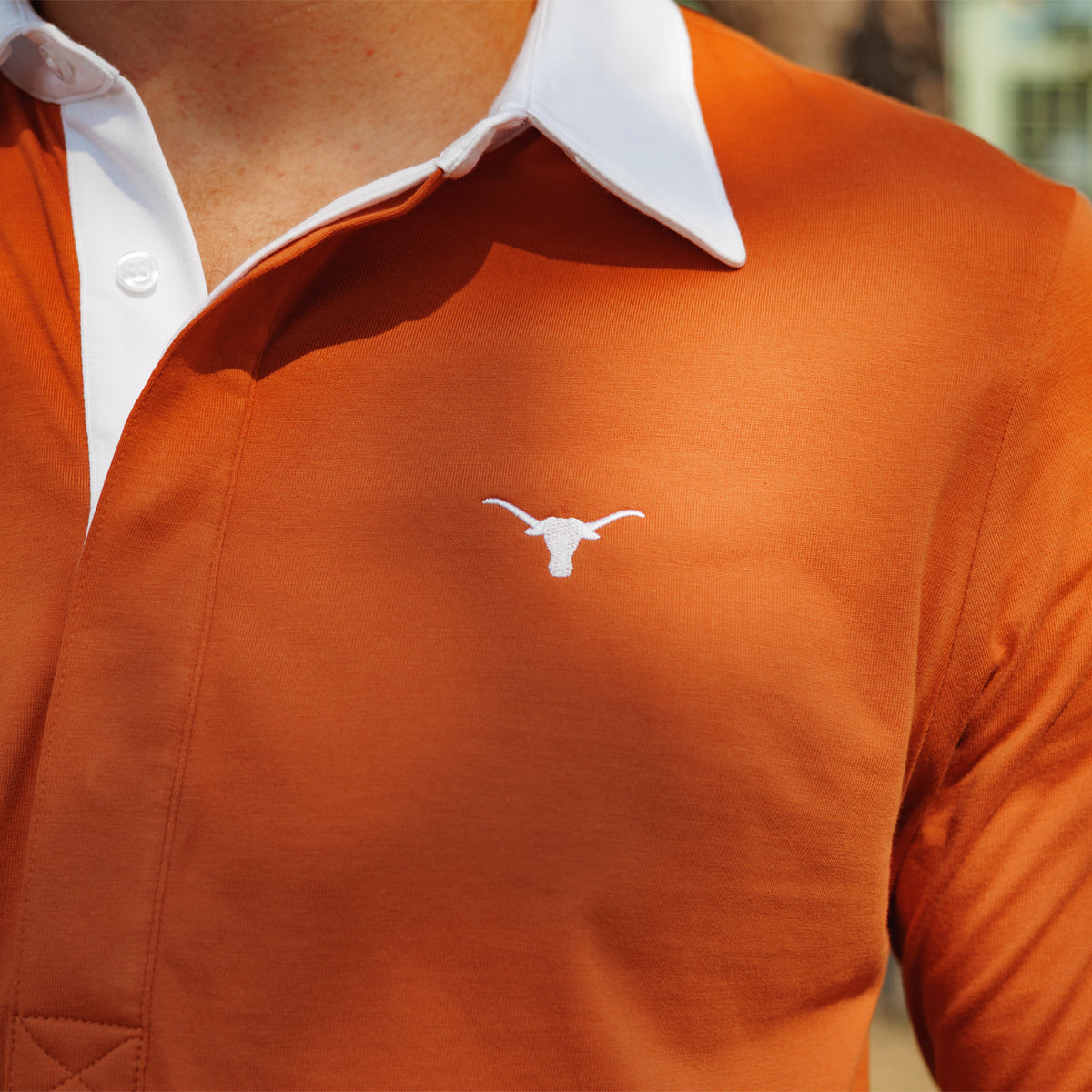 Texas - Coach's Rugby Shirt - Longhorn - Burnt Orange