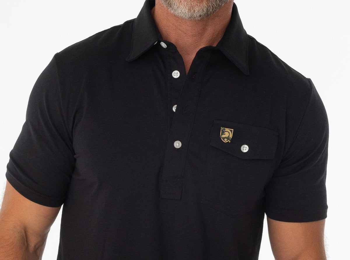 Criquet Army in Coach's Performance Players Shirt, Shield, Black, view 2
