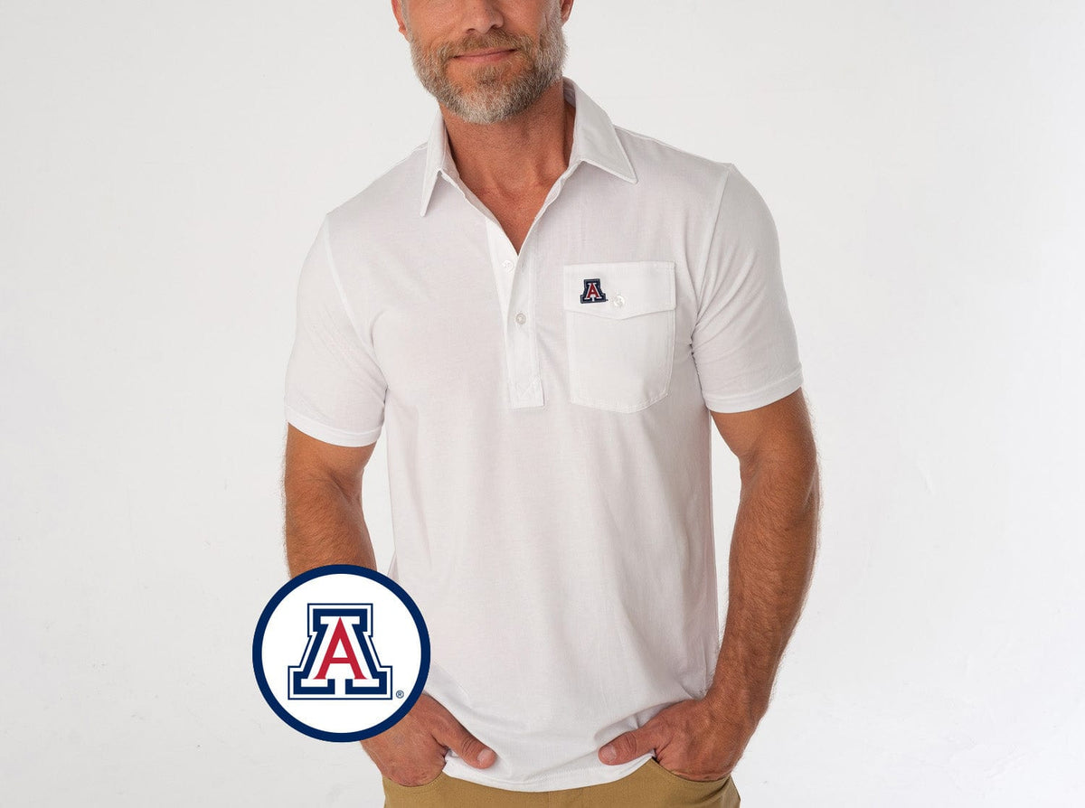 Criquet Arizona in Coach's Performance Players Shirt, A Mark, White, view 1