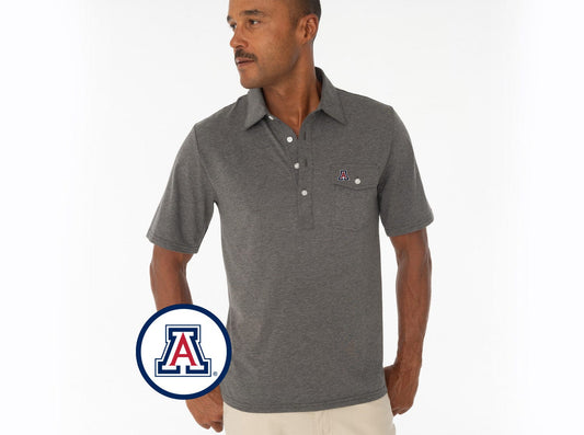 Criquet Arizona in Coach's Performance Players Shirt, A Mark, Heather Grey, view 1
