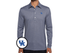 Kentucky - Coach's Long Sleeve Range Polo - Interlock - Navy Stripe