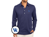 Kentucky - Coach's Long Sleeve Range Polo - Interlock - Navy