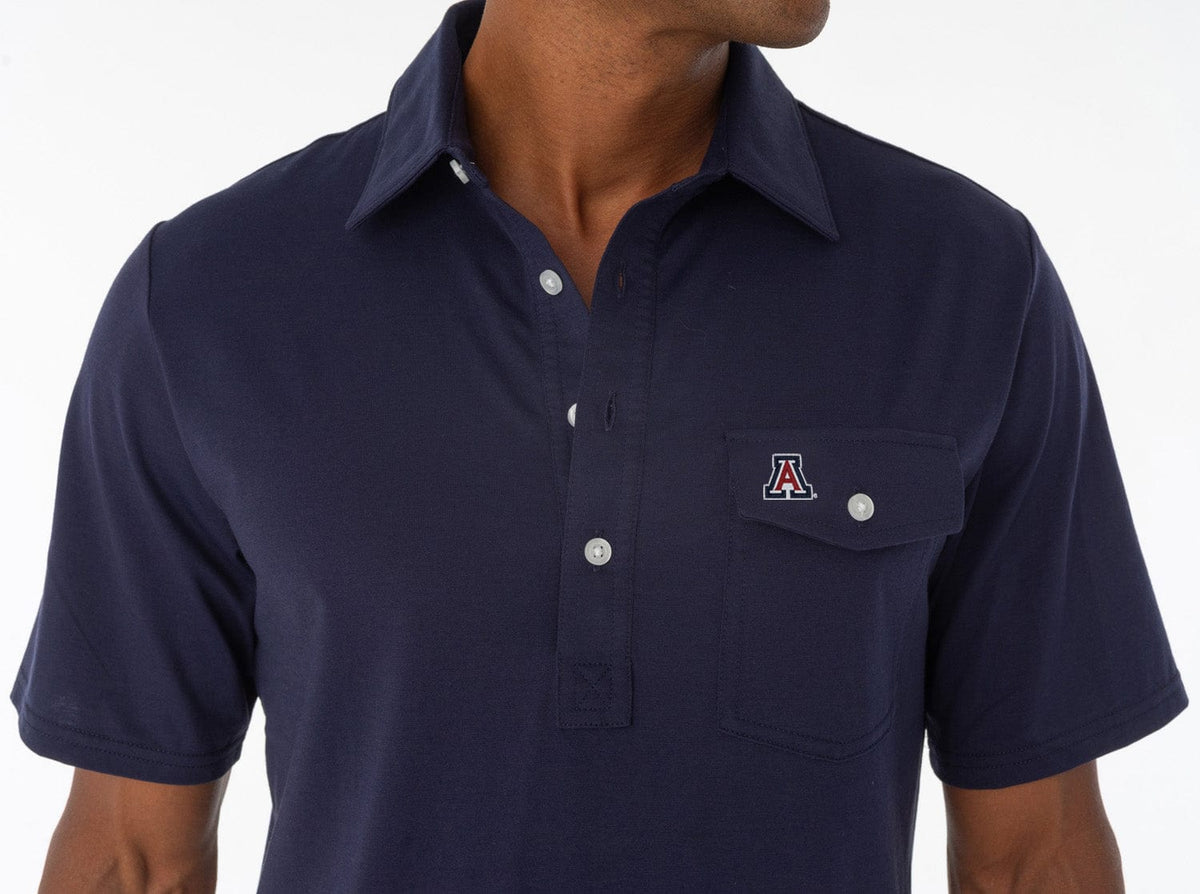 Criquet Arizona in Coach's Performance Players Shirt, A Mark, Navy, view 2