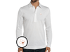 Texas - Coach's Long Sleeve Range Polo - State Horn - White